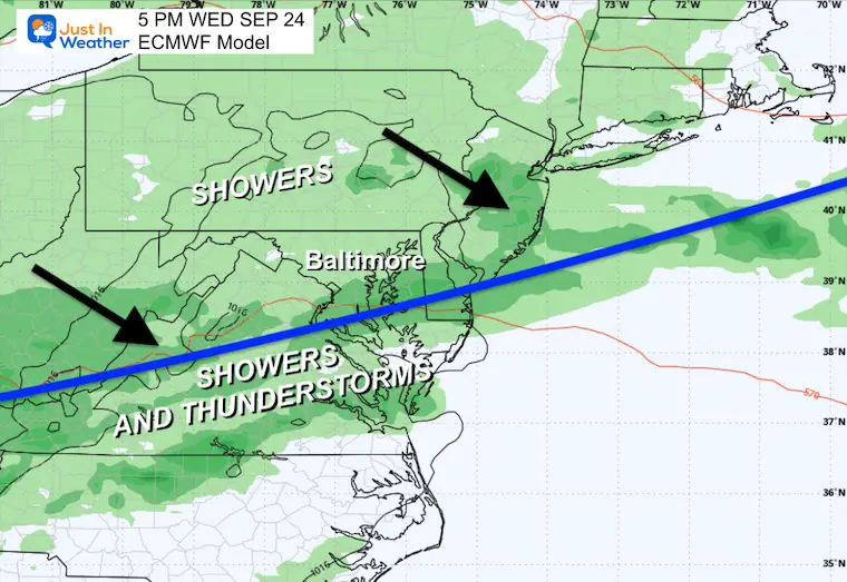 September 20 weather storm rain forecast Wednesday