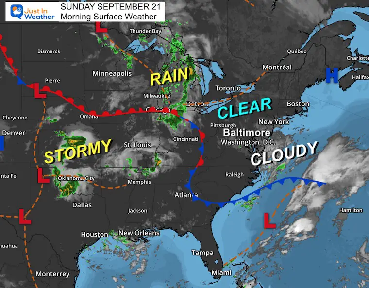 September 21 Weather Sunday Morning