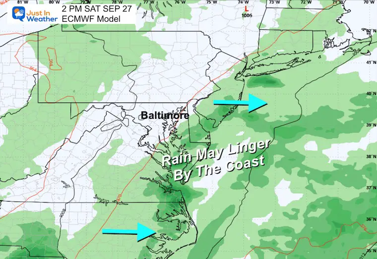 September 21 weather storm forecast rain Saturday
