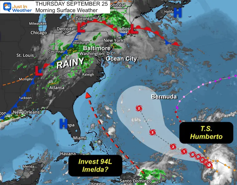 September 25 weather storm Thursday morning