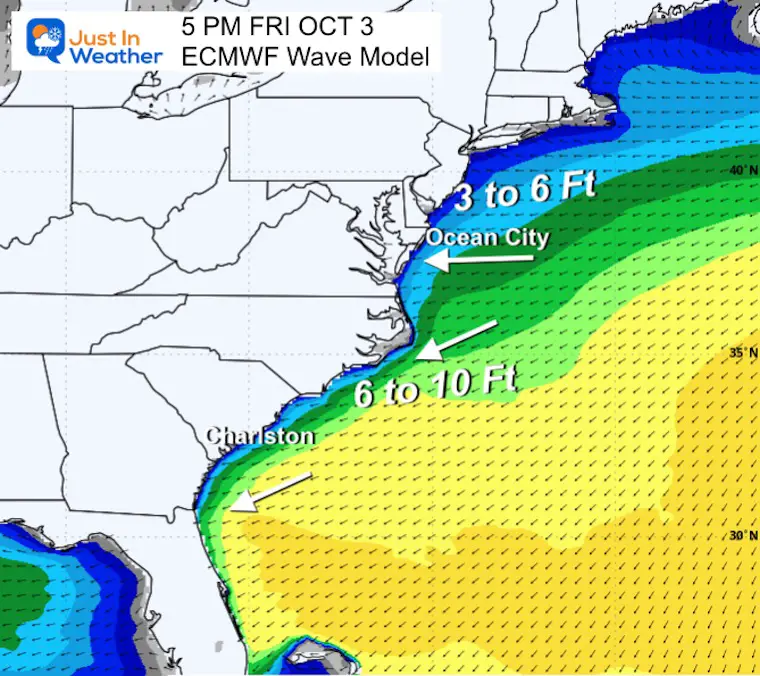 September 29 weather hurricane ocean waves Friday