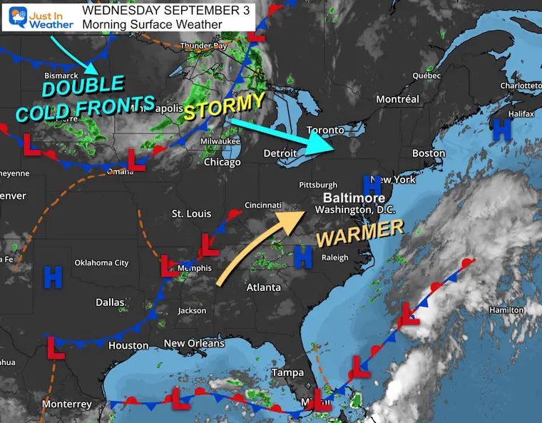 September 3 weather Wednesday morning storm