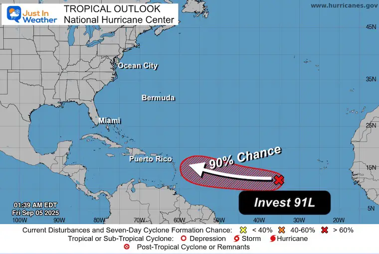 September 5 National Hurricane Center Outlook