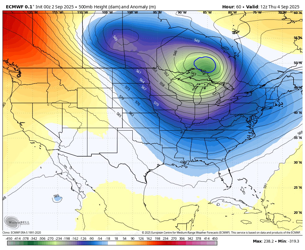 September 2 weather jet stream forecast