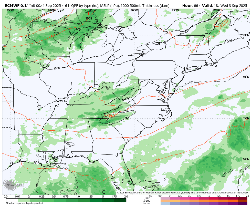 September 1 weather forecast storm rain