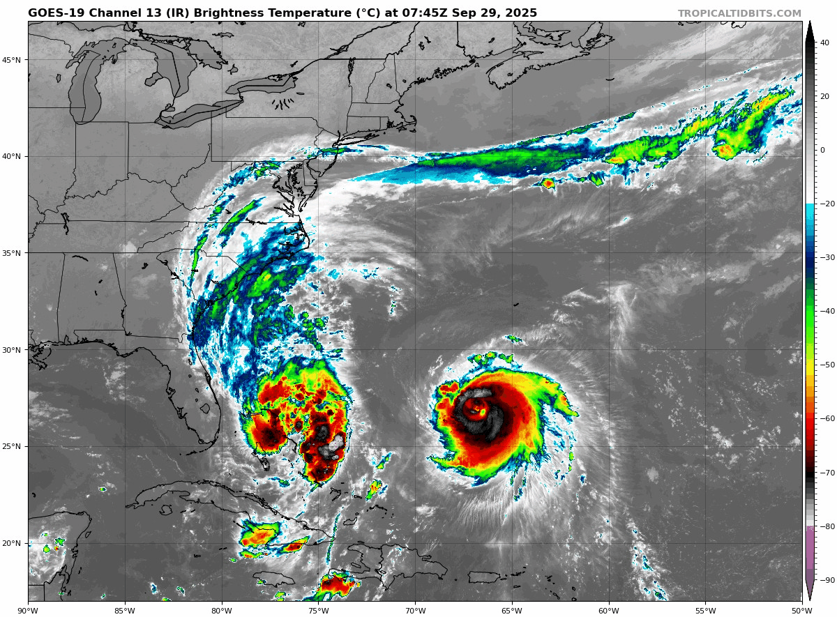 September 29 Tropical Satellite Humberto Imelda