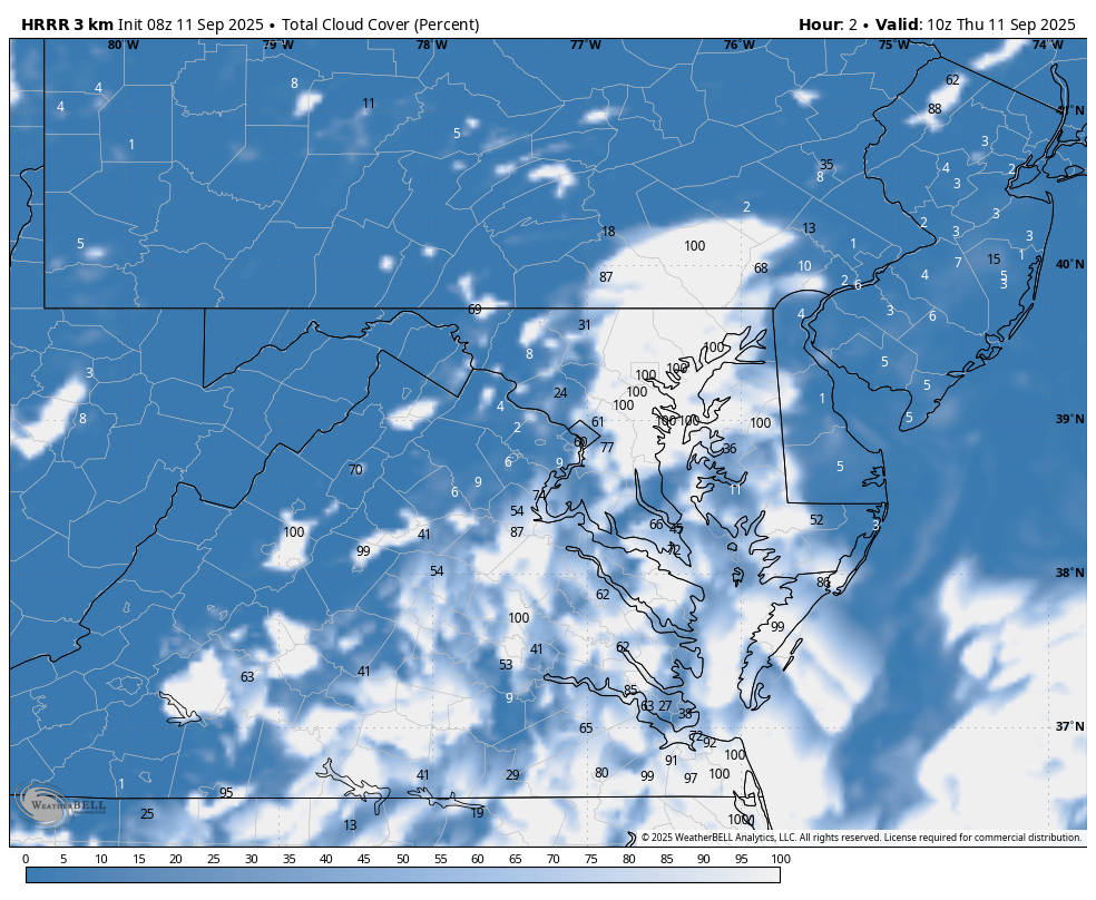 September 11 weather cloud forecast