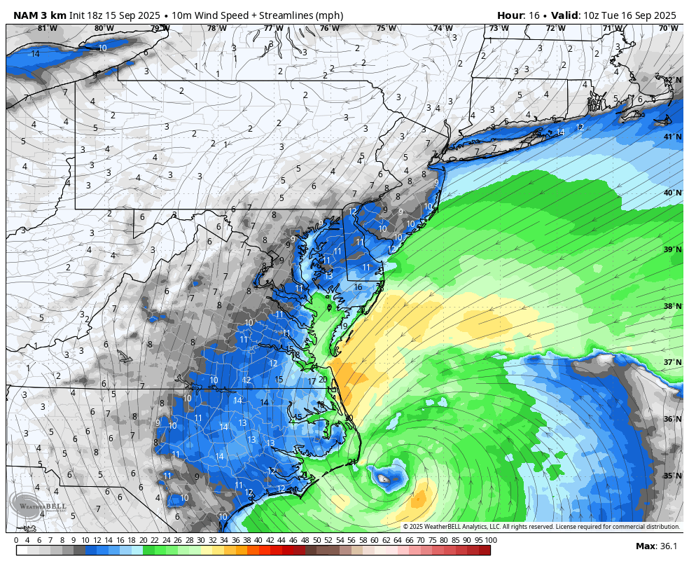 September 15 weather wind forecast storm Tuesday