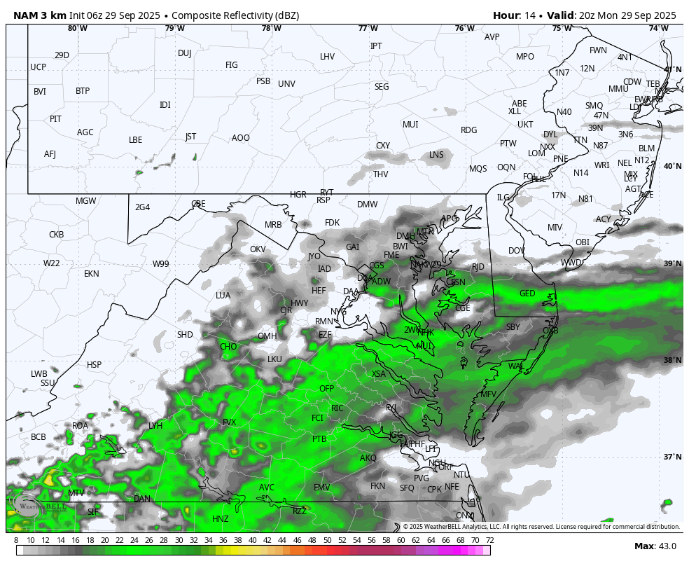 September 29 weather rain radar
