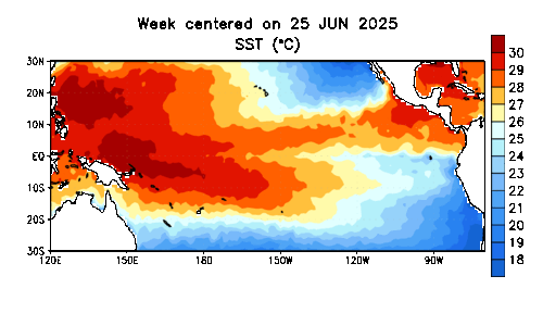 Sea Surface Temperature Pacific Ocean