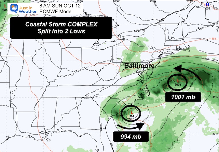 Ocean 11 weather coastal storm forecast Sunday morning