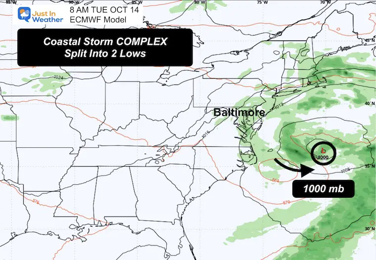 Ocean 11 weather coastal storm forecast Tuesday