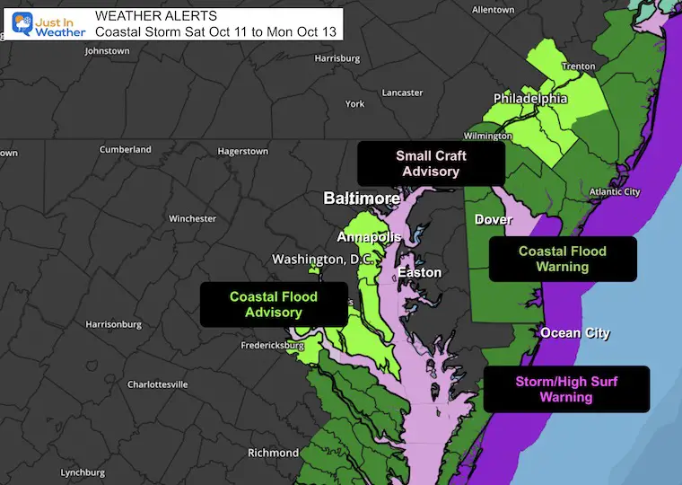 October 11 weather storm warning advisory