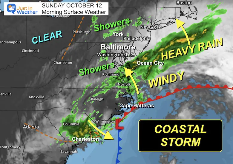 Ocean 12 weather storm map Sunday morning