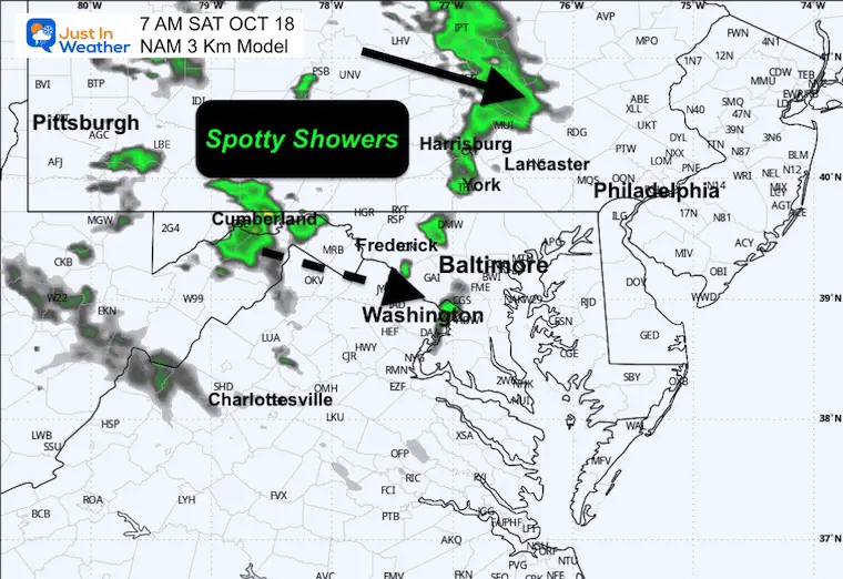 ScreenshotOctober 17 rain radar Saturday morning