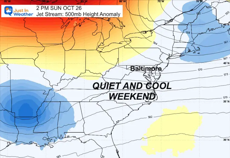 October 22 weather jet stream weekend