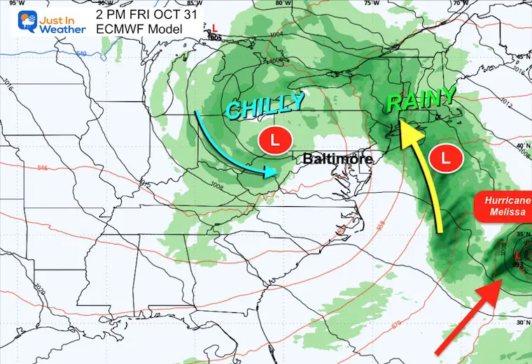 October 26 weather storm forecast Friday