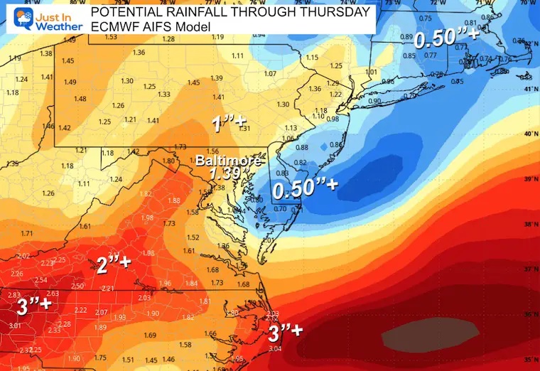 October 27 weather rain total forecast