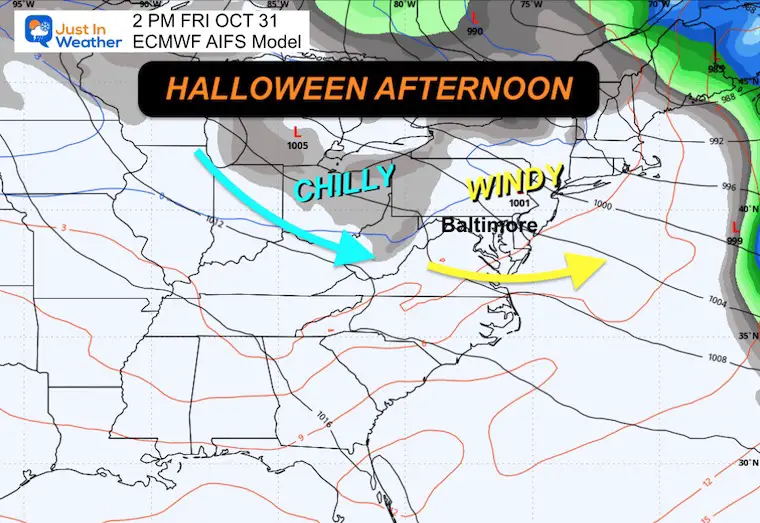 October 28 weather Halloween