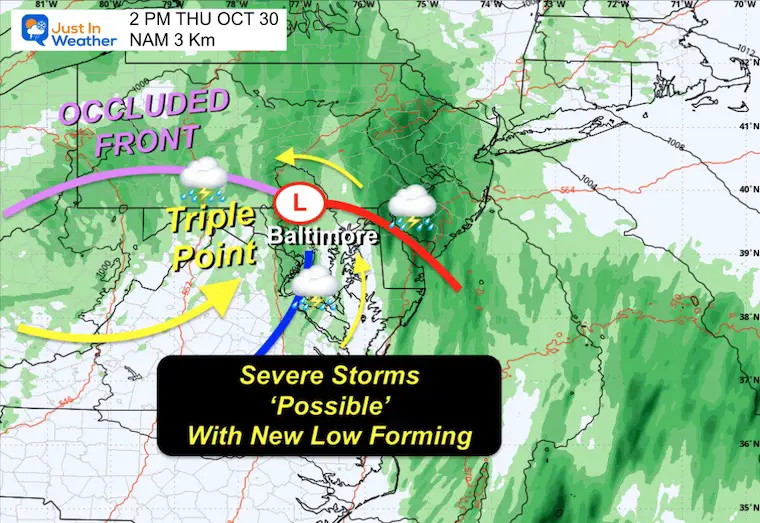 October 29 weather storm forecast Tuesday afternoon