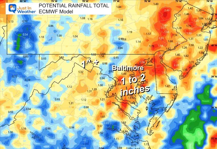October 29 weather forecast rain total