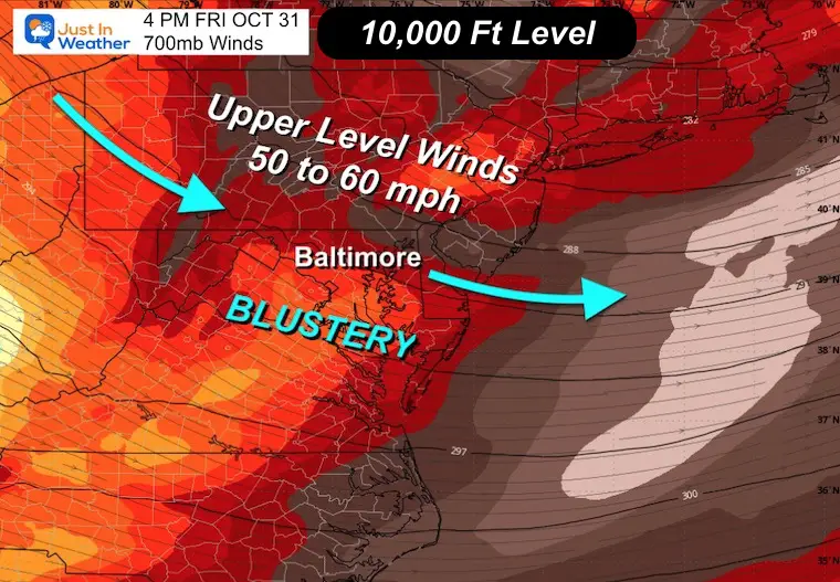October 30 weather forecast jet stream storm Halloween Friday