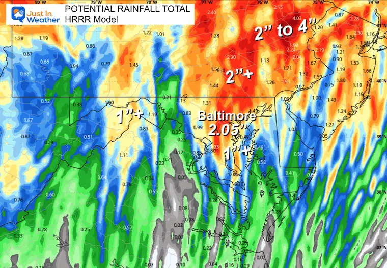 October 30 weather storm forecast rain total HRRR