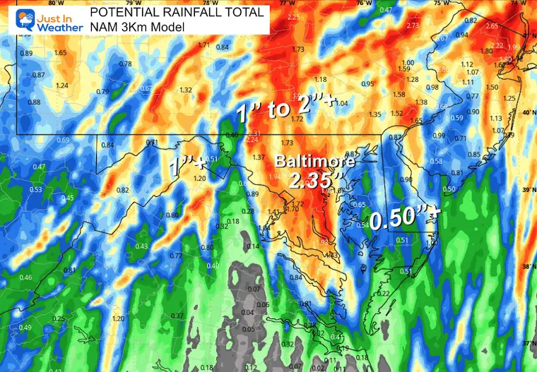 October 30 weather storm forecast rain total NAM