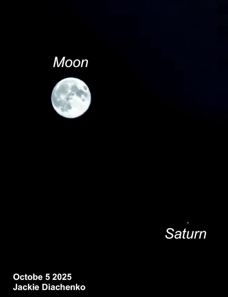 October moon Saturn