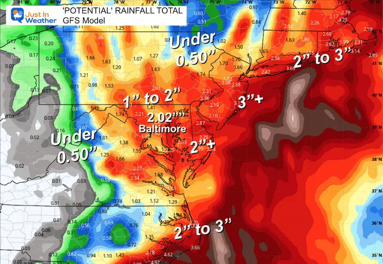 October 9 weather rain forecast GFS