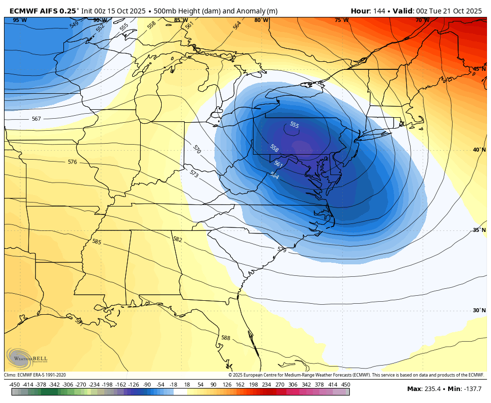 October 15 weather jet stream outlook