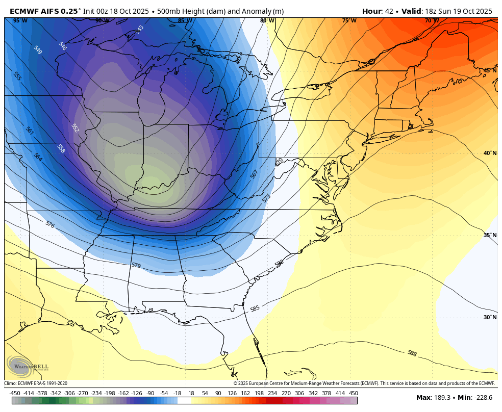 October 18 weather jet stream forecast
