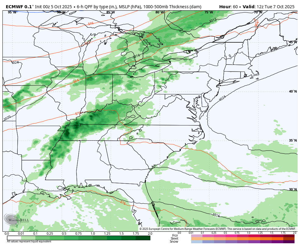 October 5 weather forecast rain storm
