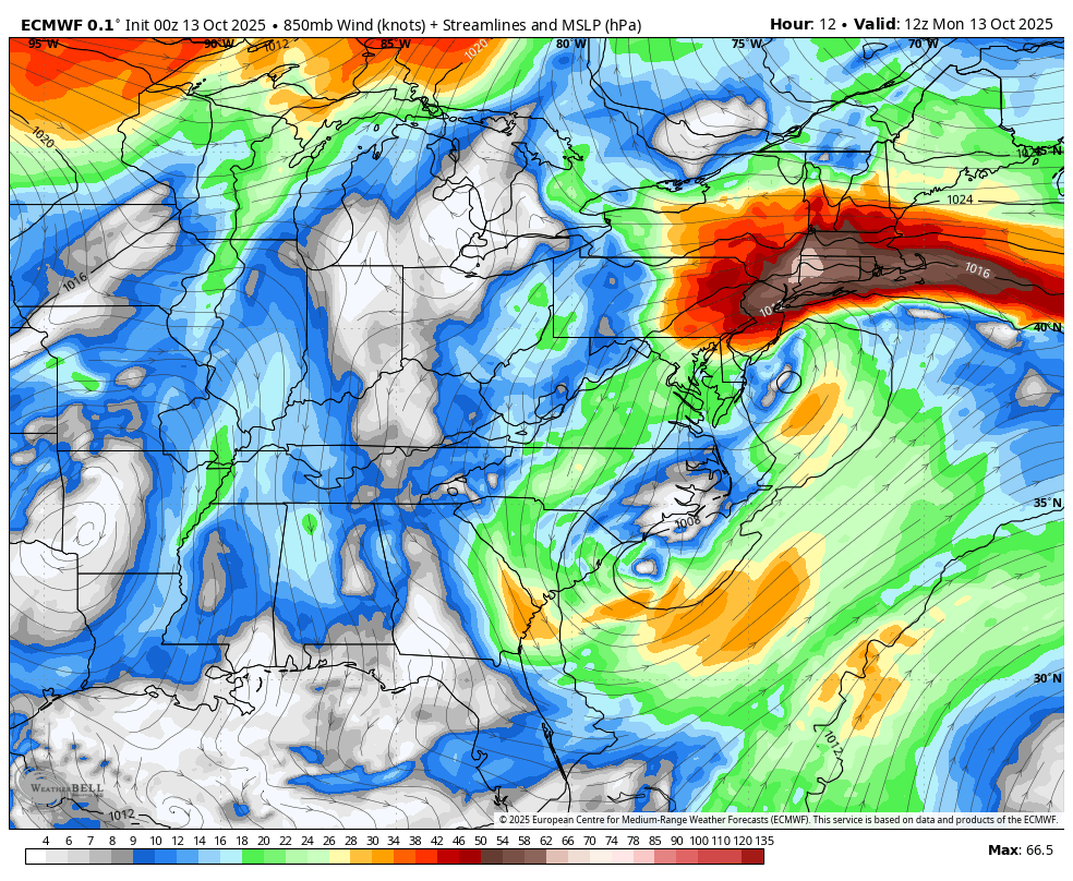 October 13 weather storm jet stream forecast