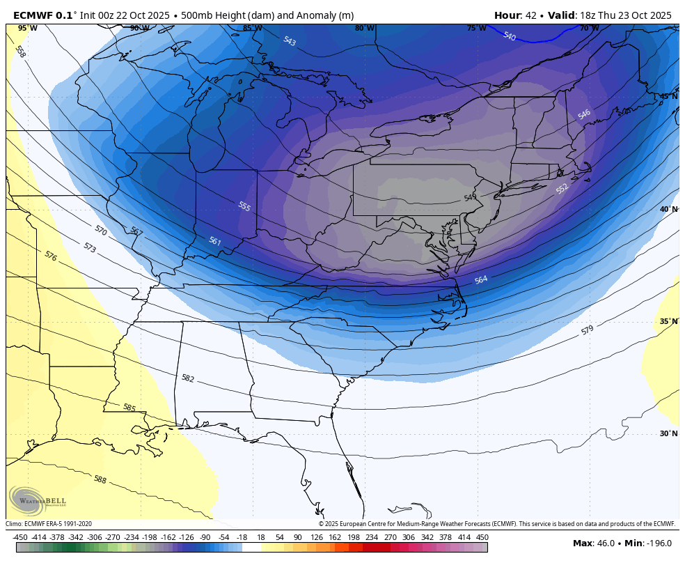 October 22 weather jet stream forecast