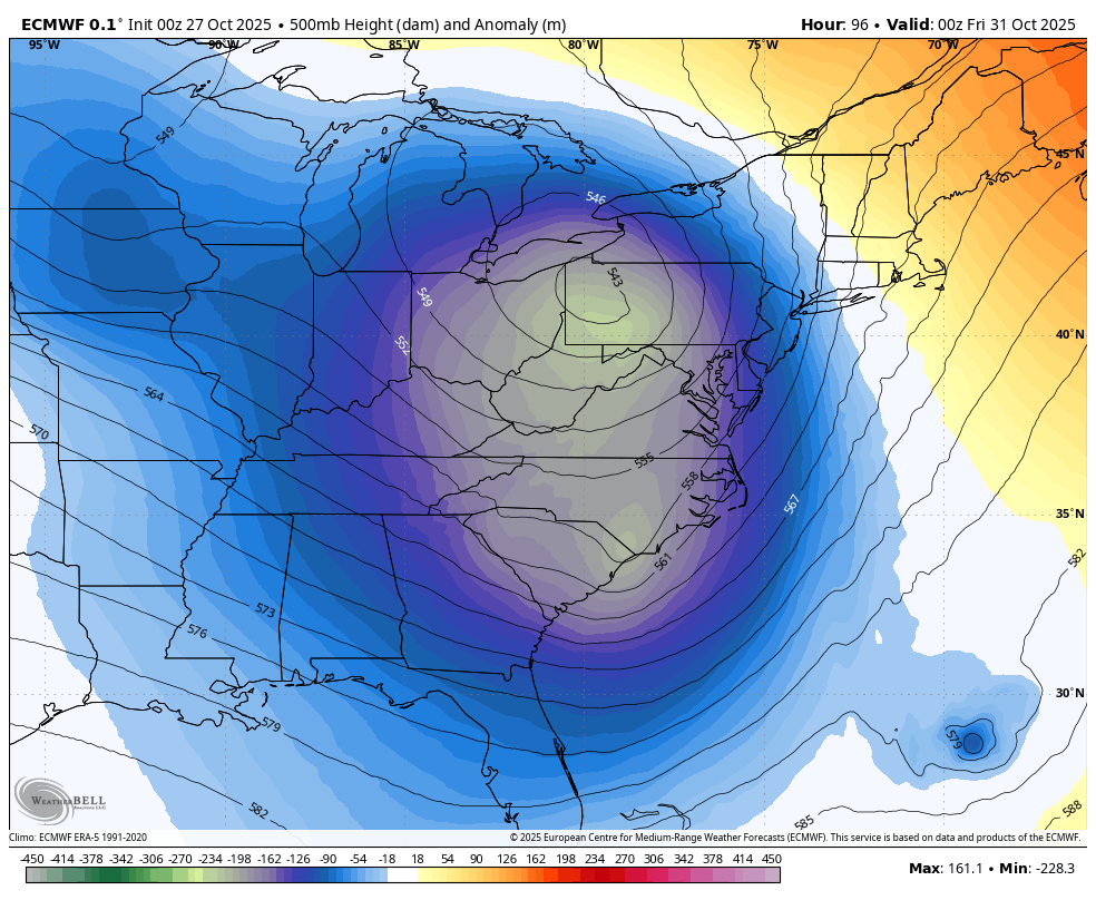 October 27 weather jet stream forecast
