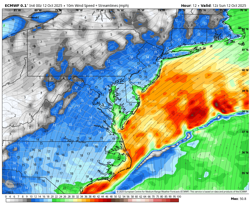October 12 weather storm forecast wind