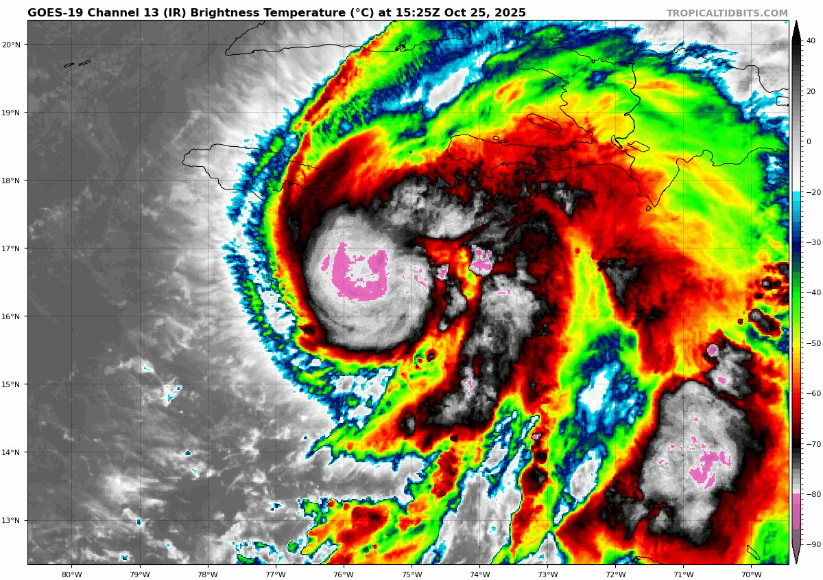 October 25 Hurricane Melissa satellite loop