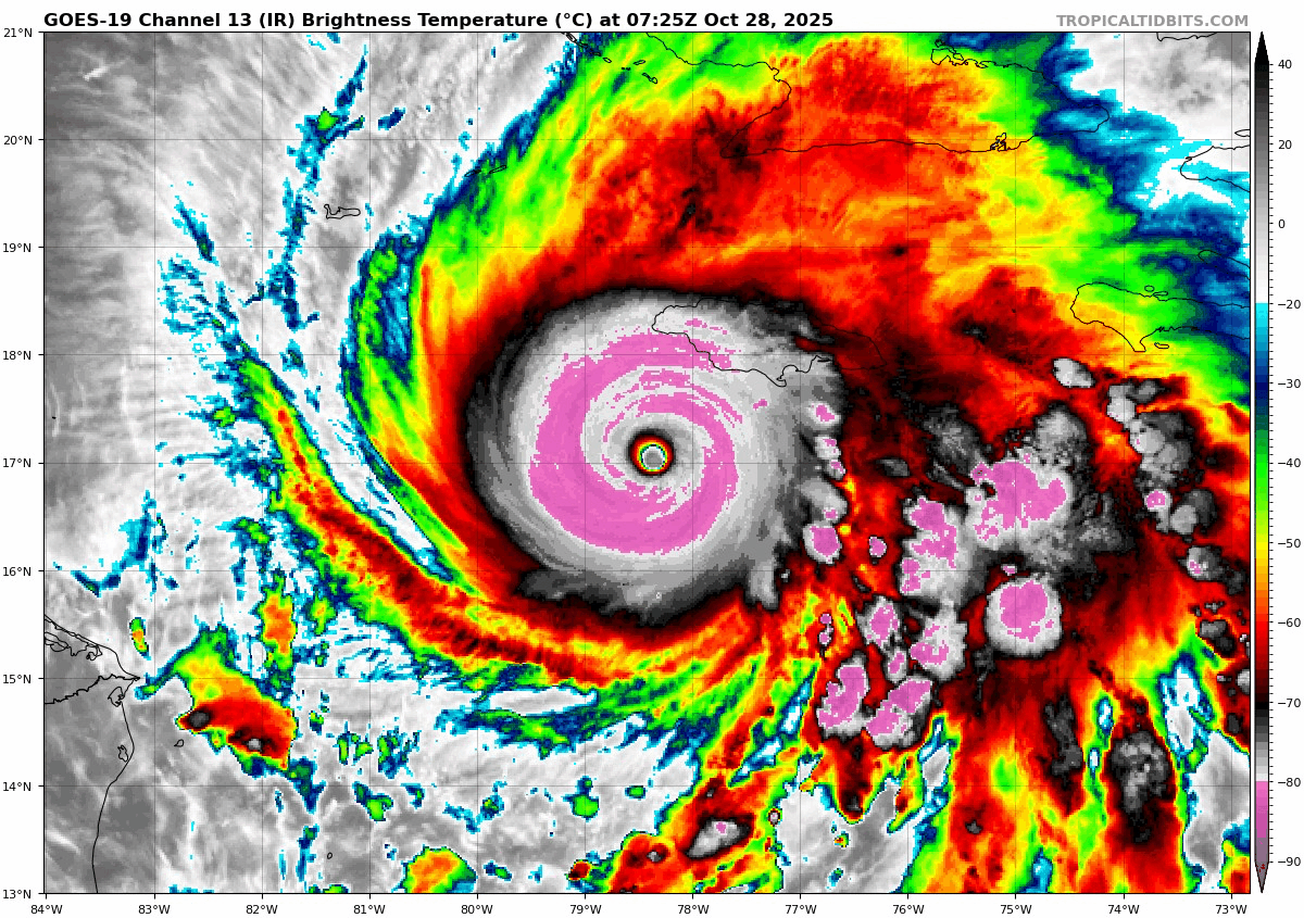 October 28 Hurricane Melissa Satellite loop