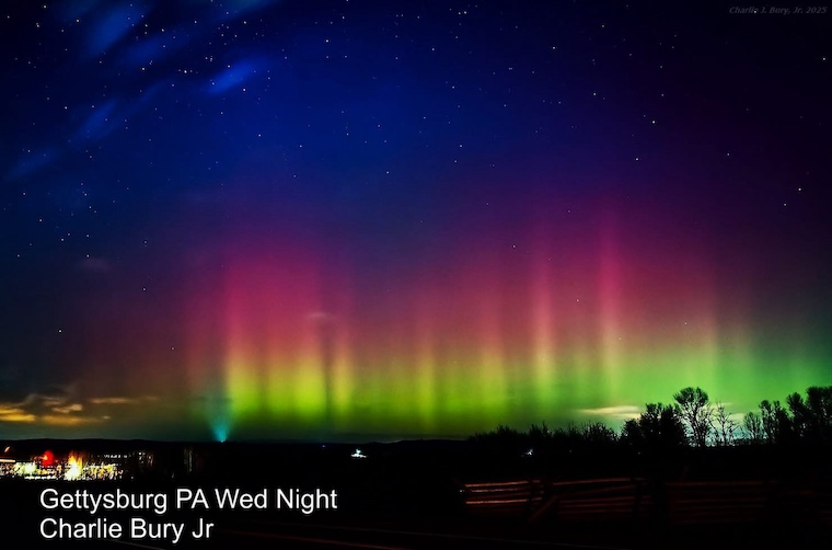 Aurora Wednesday Night November 13 Gettysburg PA