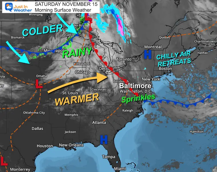 November 15 weather Saturday Morning