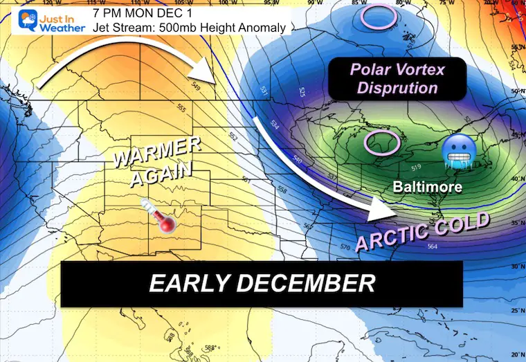 November 17 weather forecast jet stream December 1
