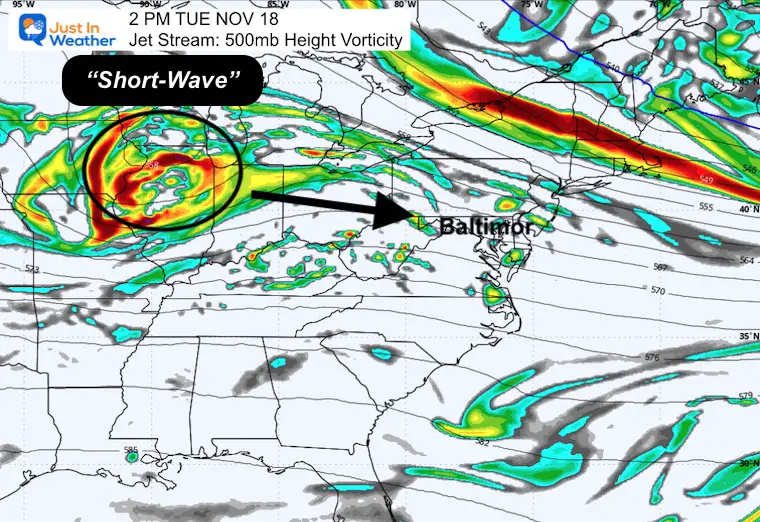 November 17 weather jet stream vorticity Tuesday