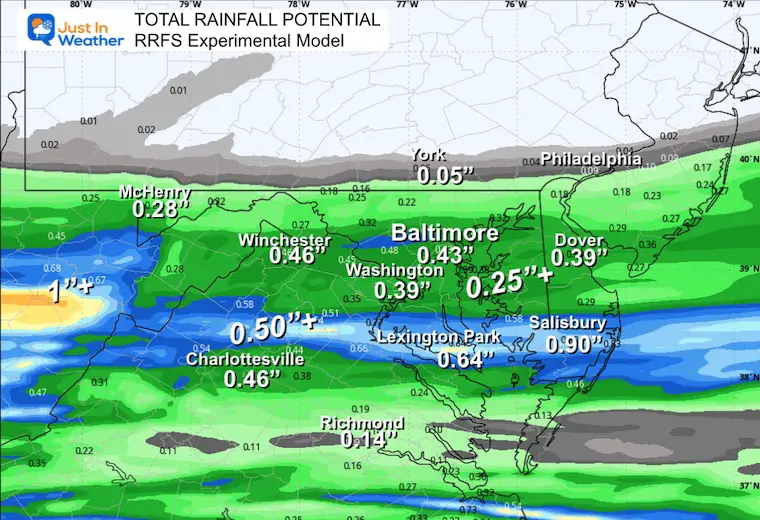 November 20 weather rain total RRFS
