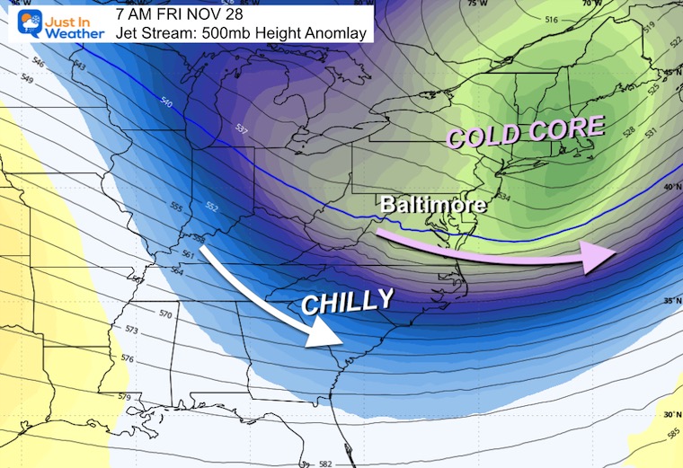 November 24 weather Thanksgiving Friday