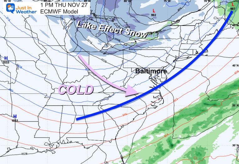 November 24 weather Thanksgiving