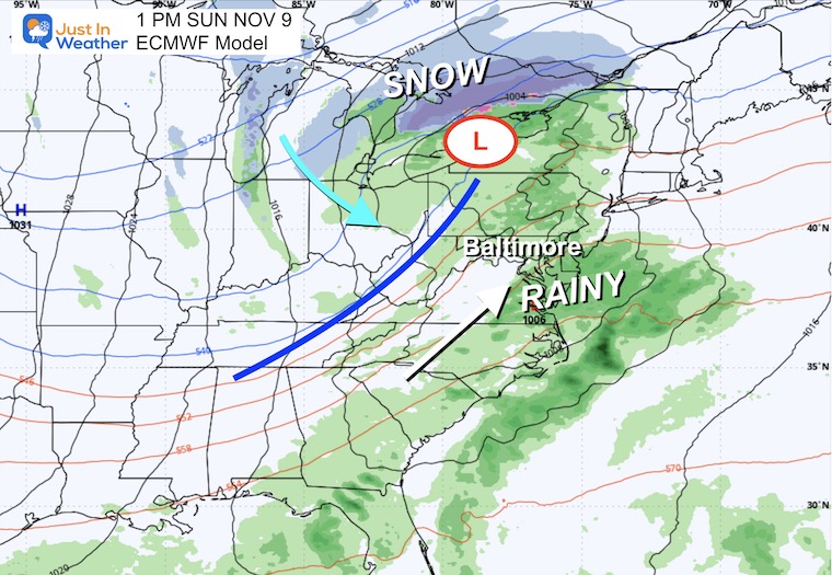 November 4 weather rain Sunday
