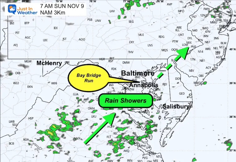 November 8 weather rain radar Sunday morning