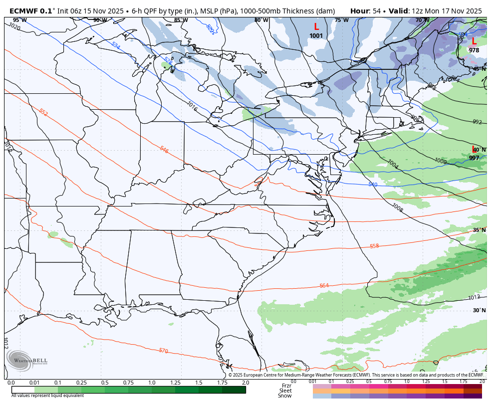 November 15 weather storm forecast mid week