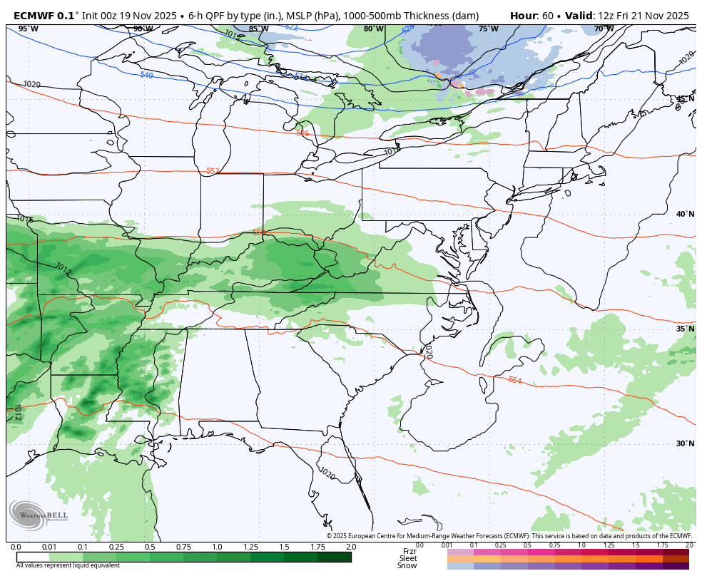 November 19 weather forecast rain weekend